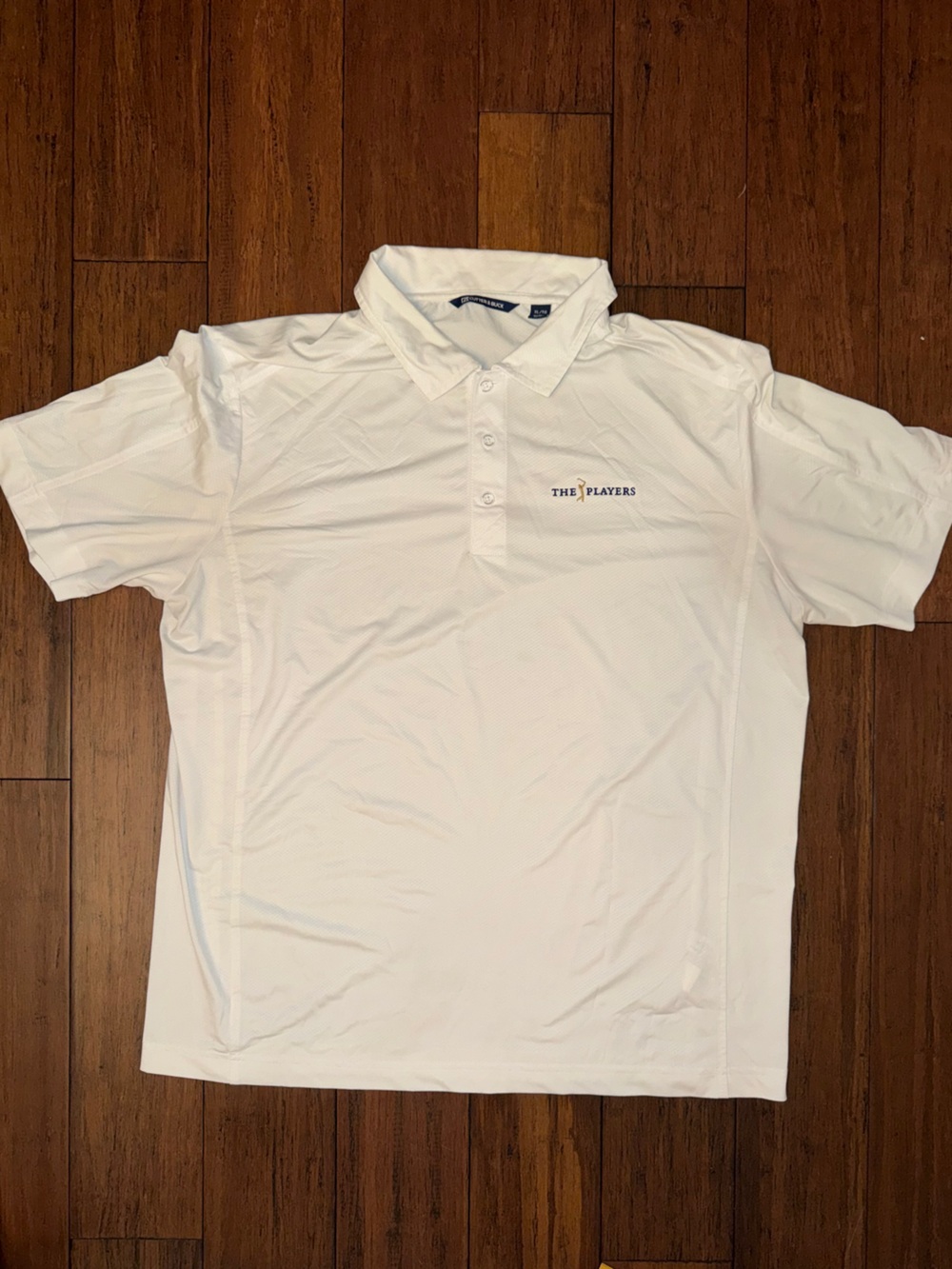 Cutter & Buck The Players White Performance Golf Polo XL